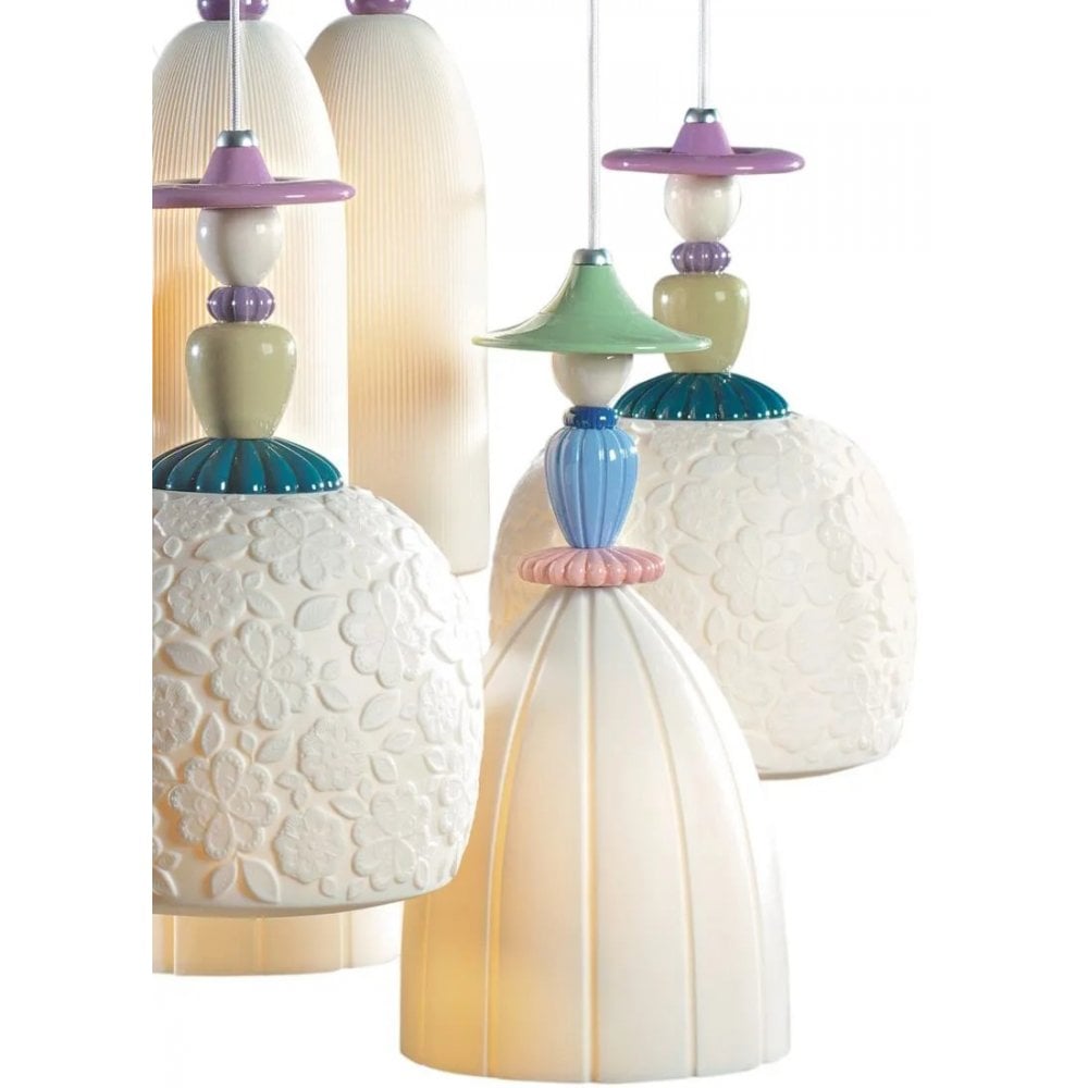 Lladro Mademoiselle 9 Light Chandelier - Seaside Dreams