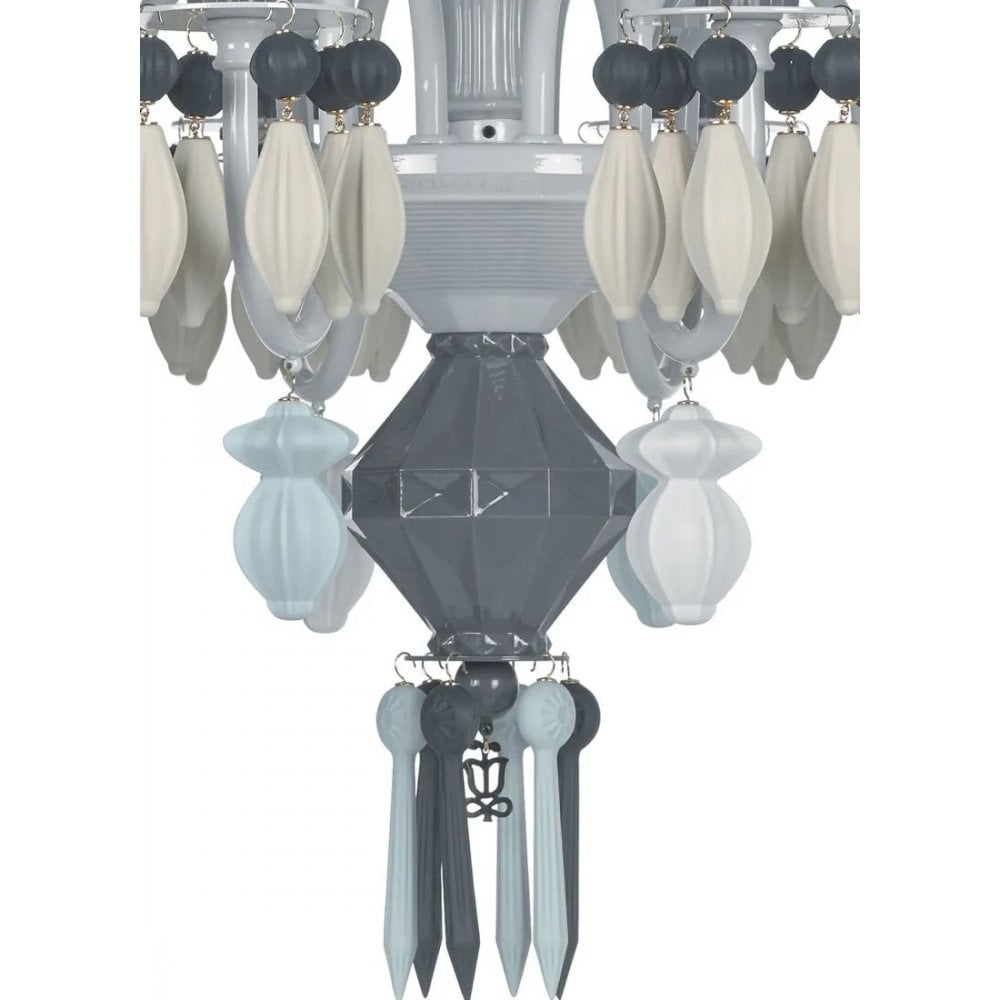 Lladro Belle De Nuit 12 Light Chandelier - Black
