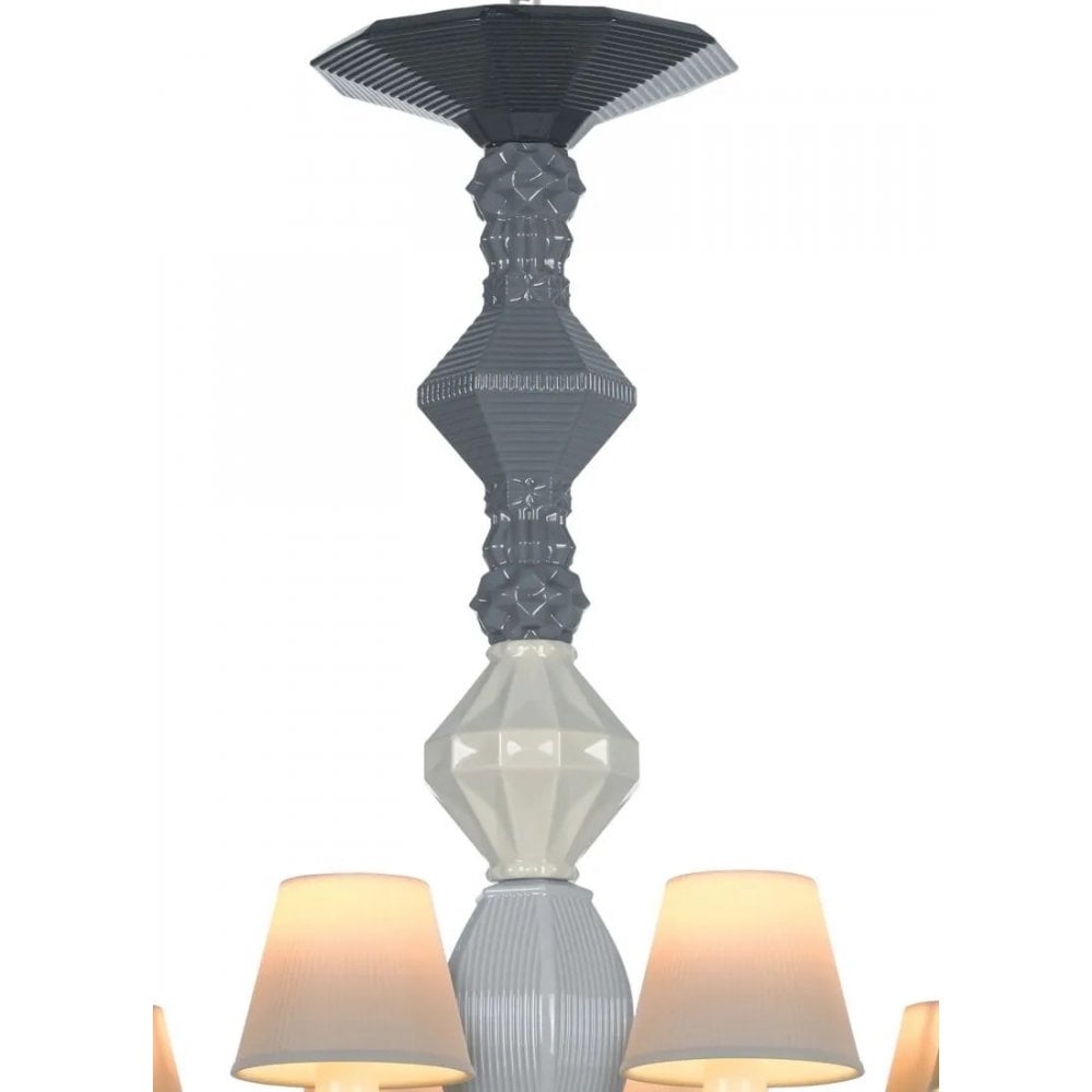 Lladro Belle De Nuit 12 Light Chandelier - Black