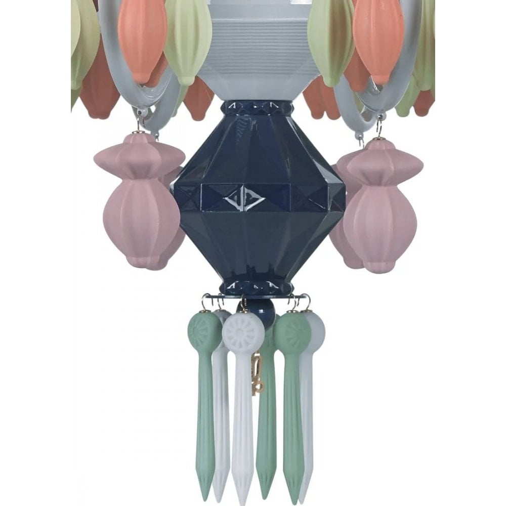 Lladro Belle De Nuit 12 Light Chandelier - Multicolour