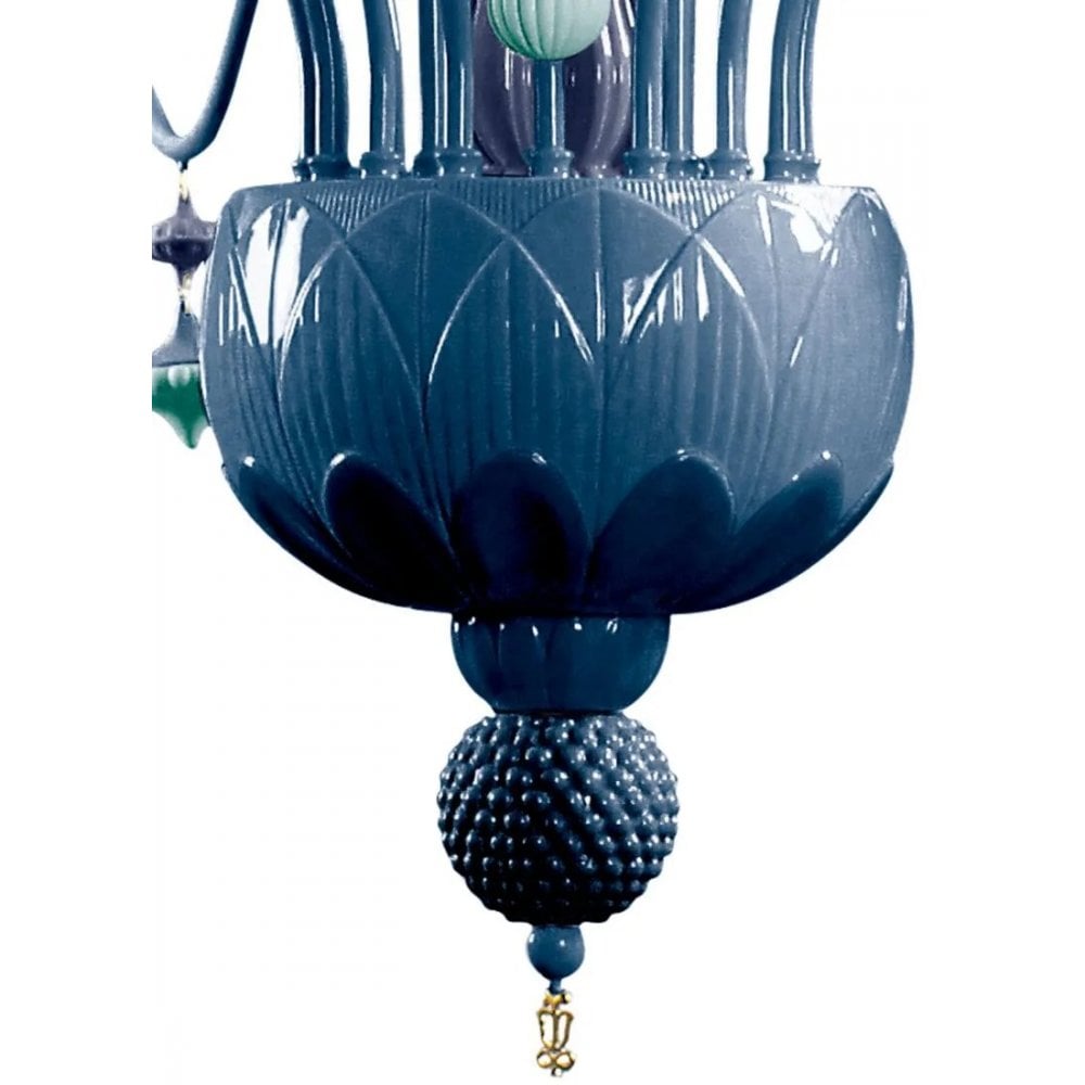 Lladro Ivy & Seed Medium 20 Light Chandelier - Ocean