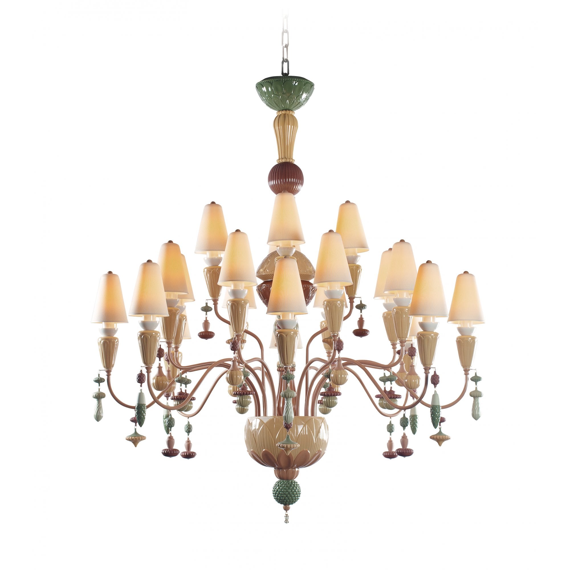 Lladro Ivy & Seed Medium 20 Light Chandelier - Spices