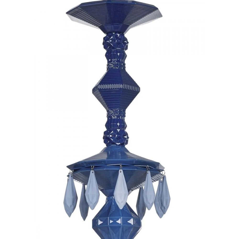 Lladro Belle De Nuit 24 Light Chandelier - Blue
