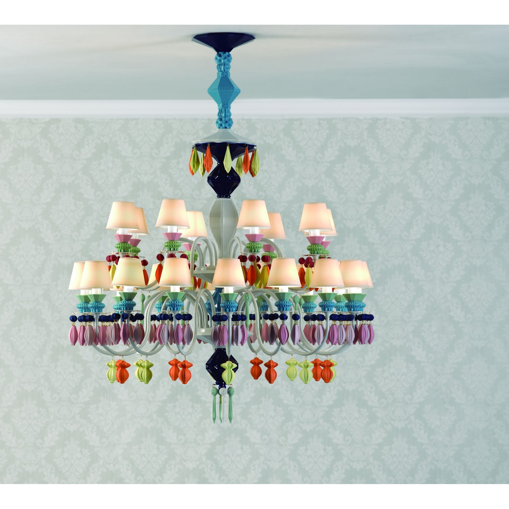 Lladro Belle De Nuit 24 Light Chandelier - Multicolour