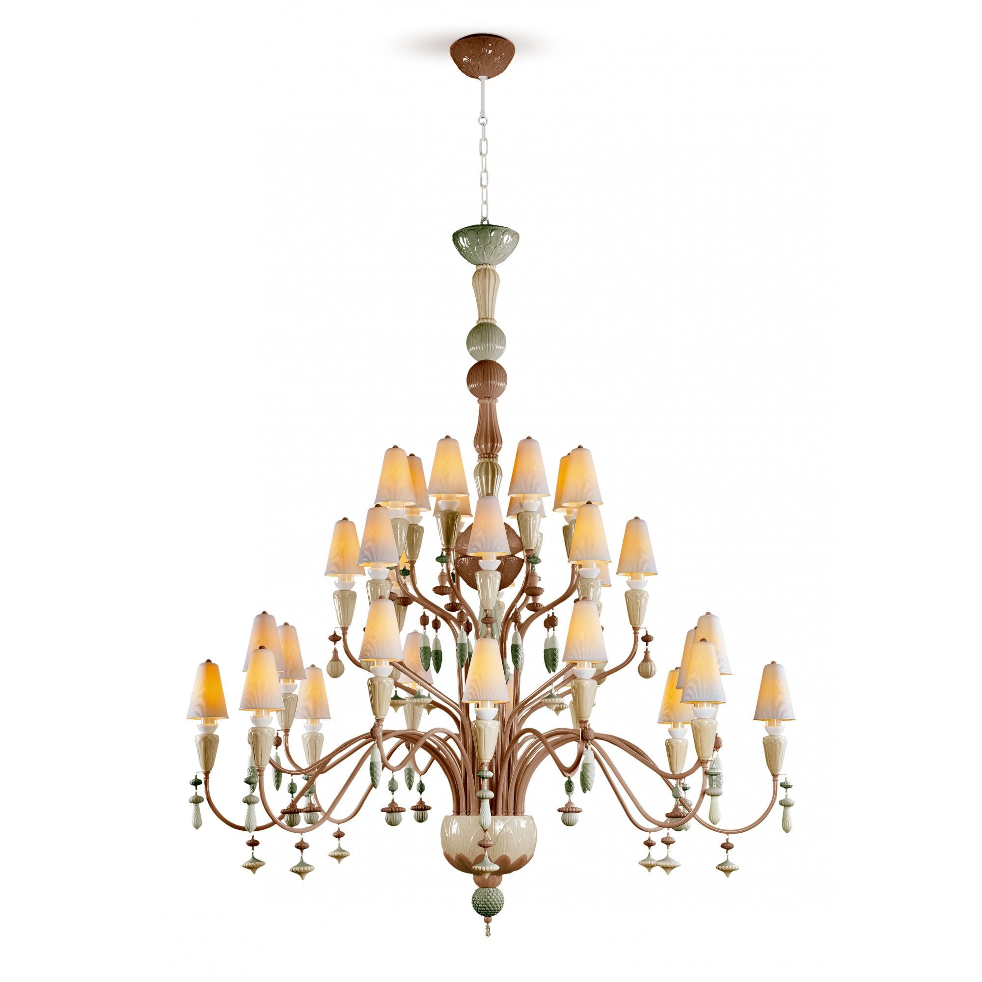 Lladro Ivy & Seed Large 32 Light Chandelier - Spices