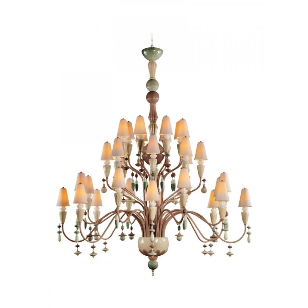 Lladro Ivy & Seed Large 32 Light Chandelier - Spices