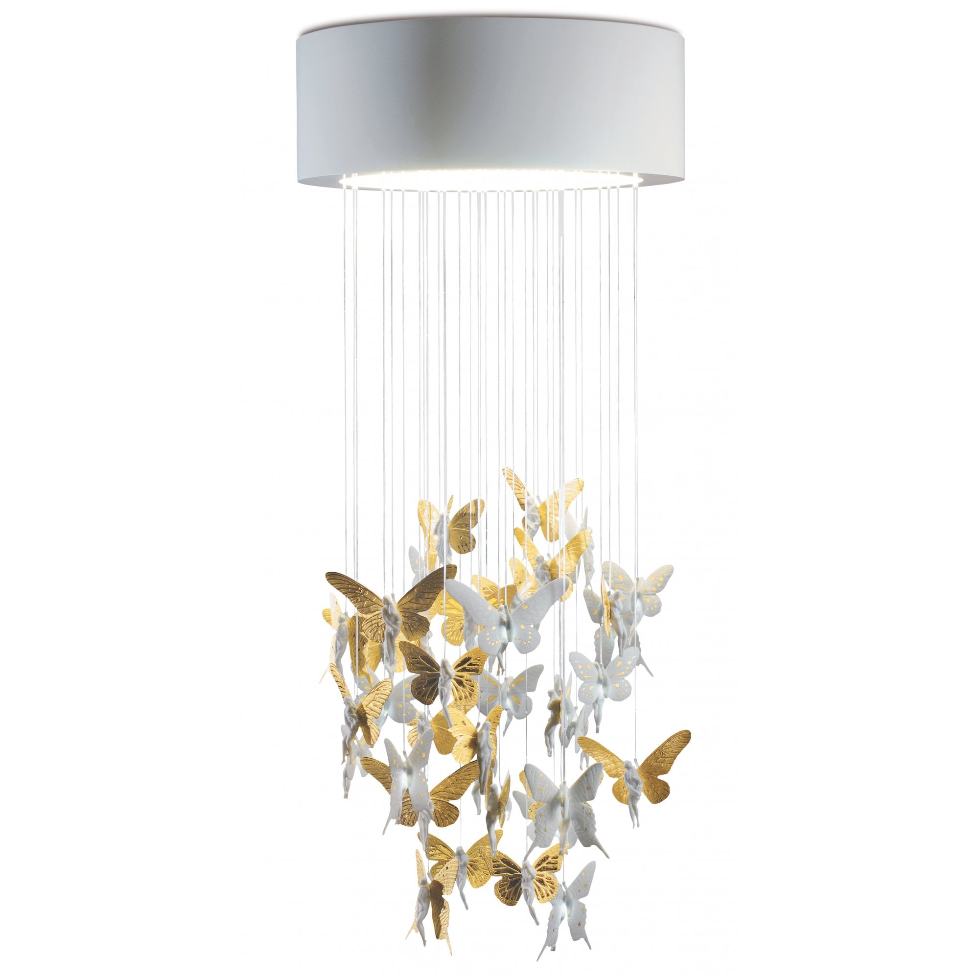 Lladro Niagara Chandelier 0.60m - Golden Luster