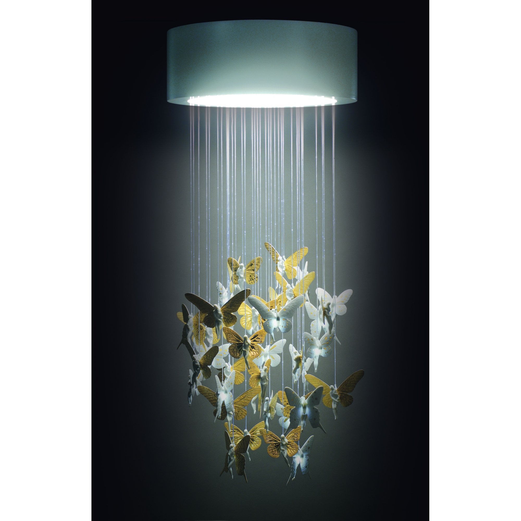 Lladro Niagara Chandelier 0.60m - Golden Luster
