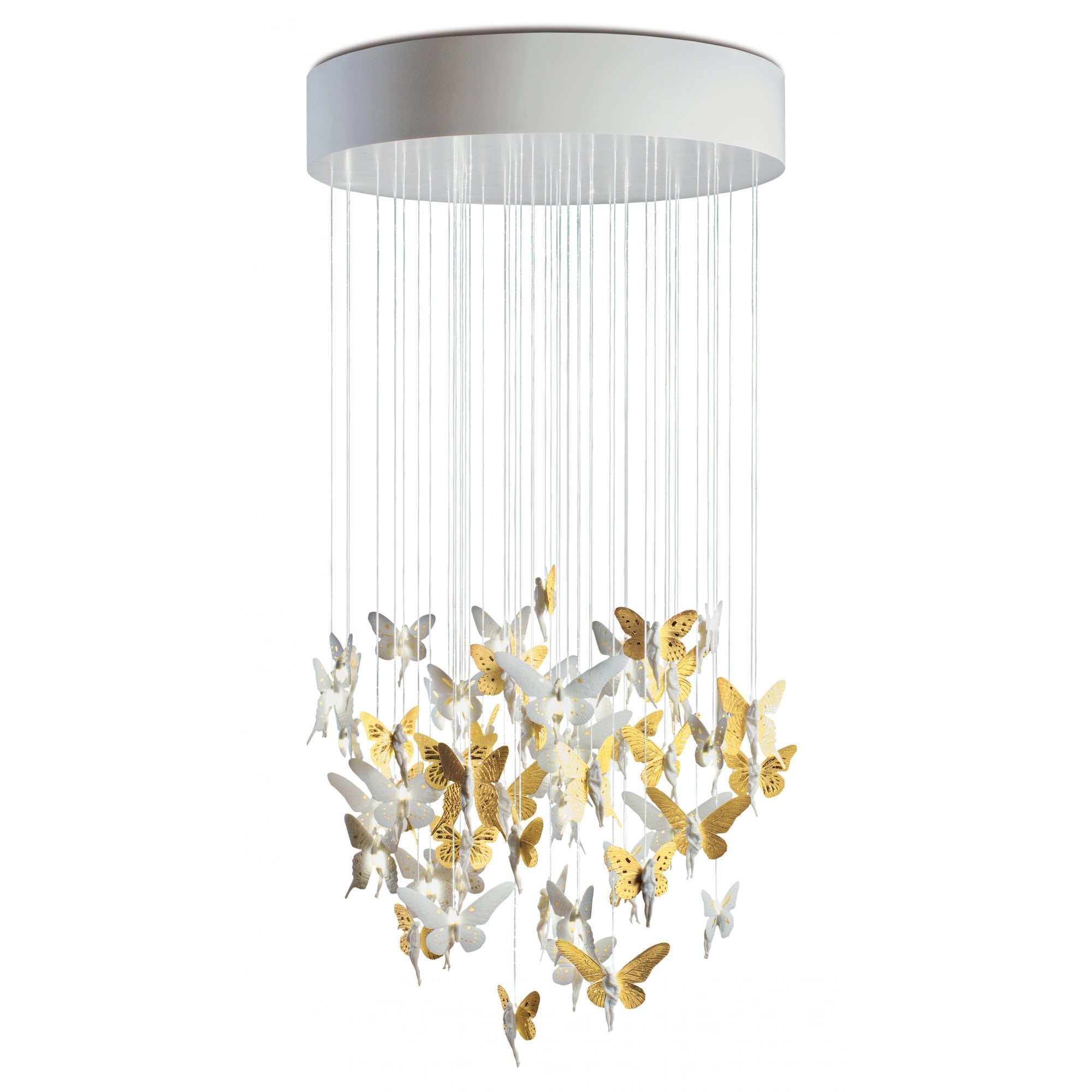 Lladro Niagara Chandelier 0.80m - Golden Luster