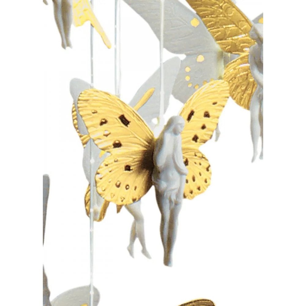 Lladro Niagara Chandelier 0.80m - Golden Luster