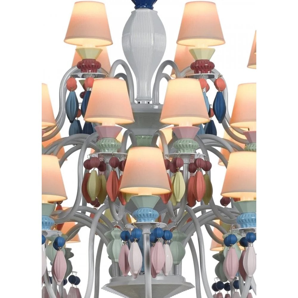 Lladro Belle De Nuit 40 Light Chandelier - Multicolour