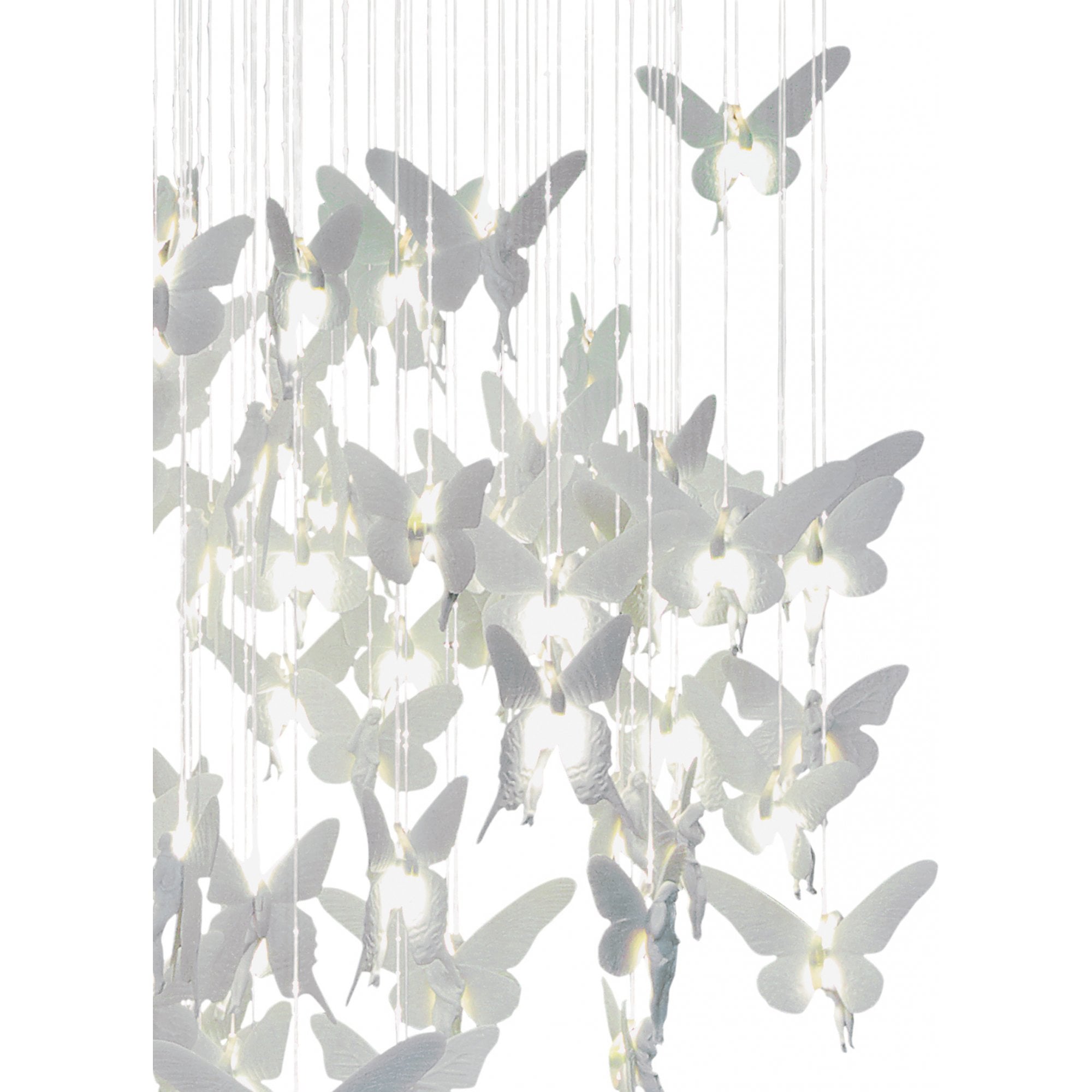 Lladro Niagara Chandelier 1.35m - White