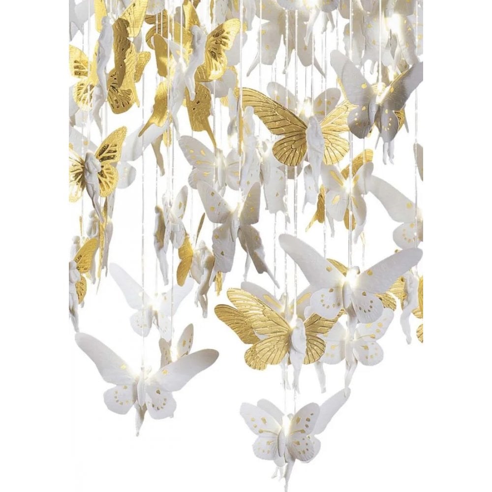 Lladro Niagara Chandelier 1.10m - Golden Luster