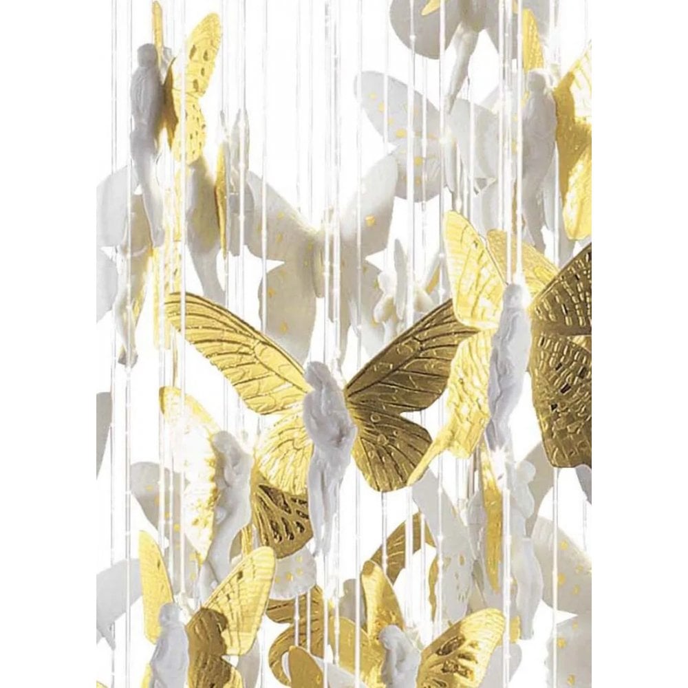 Lladro Niagara Chandelier 1.10m - Golden Luster