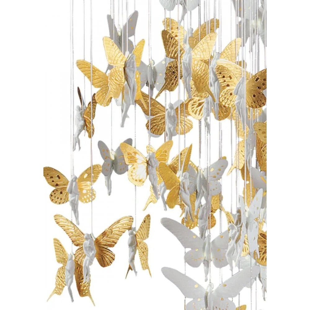 Lladro Niagara Chandelier 2m - Golden Luster