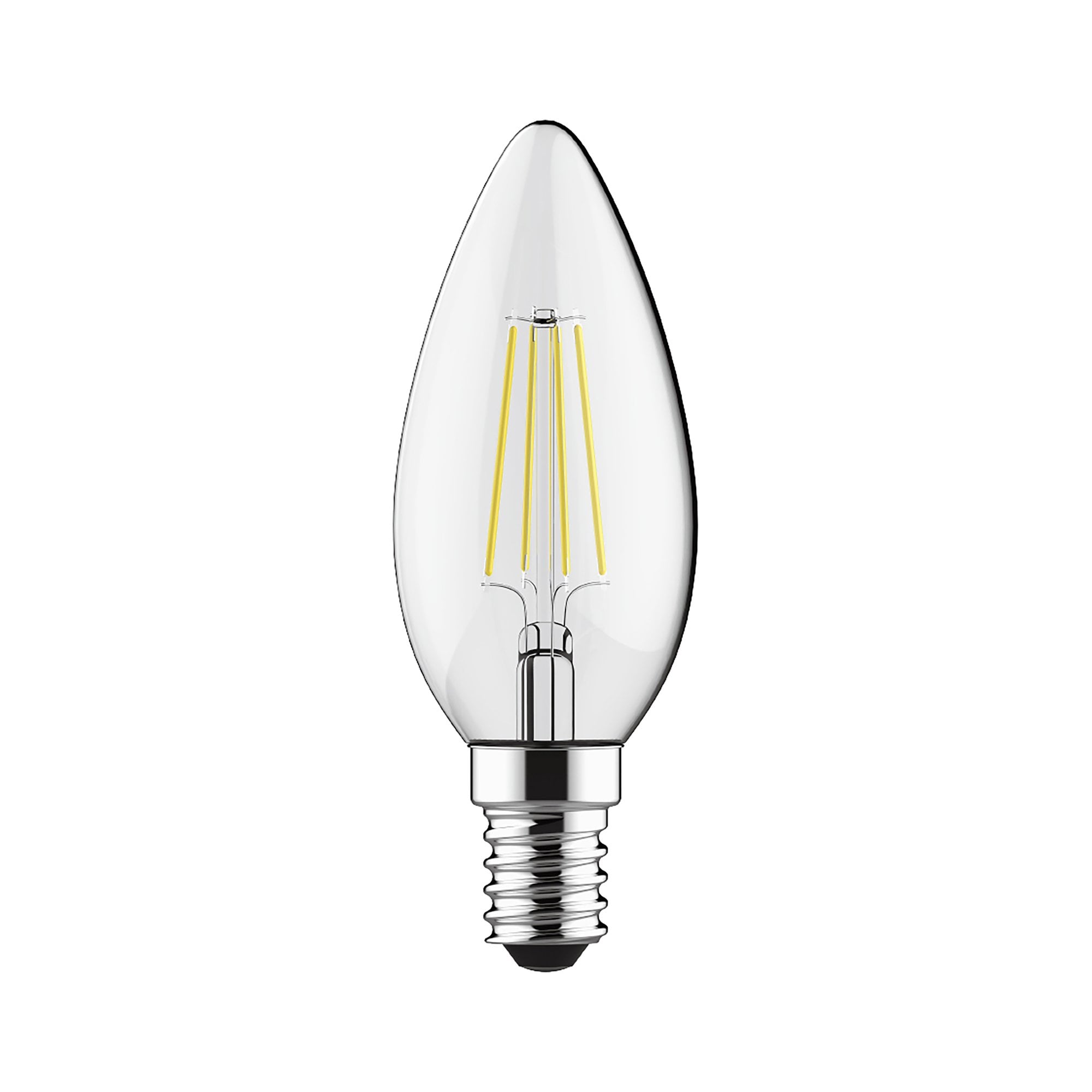 Luxram Value Classic 4W LED Candle E14 Warm White - 3000K (Dimmable)