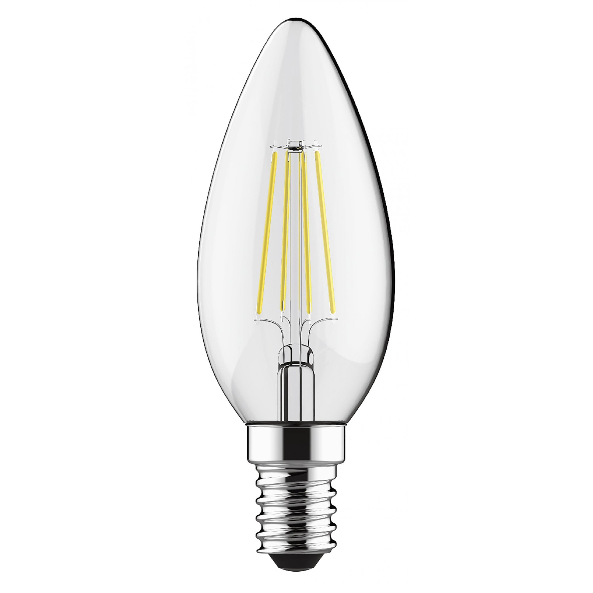 Luxram Value Classic 4W LED Candle E14 Warm White - 2700K (Dimmable)