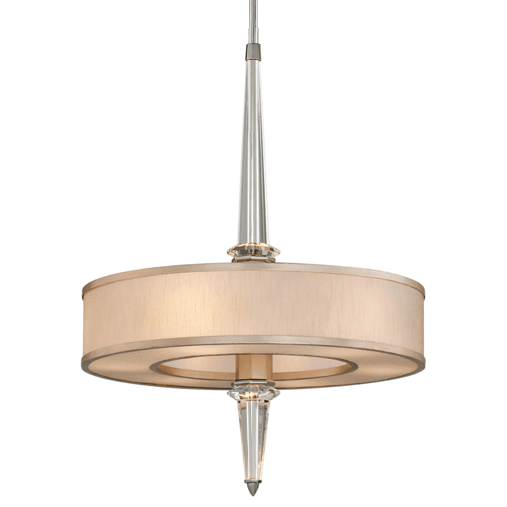 Corbett Harlow 6 Light Pendant - Tranquility Silver Leaf