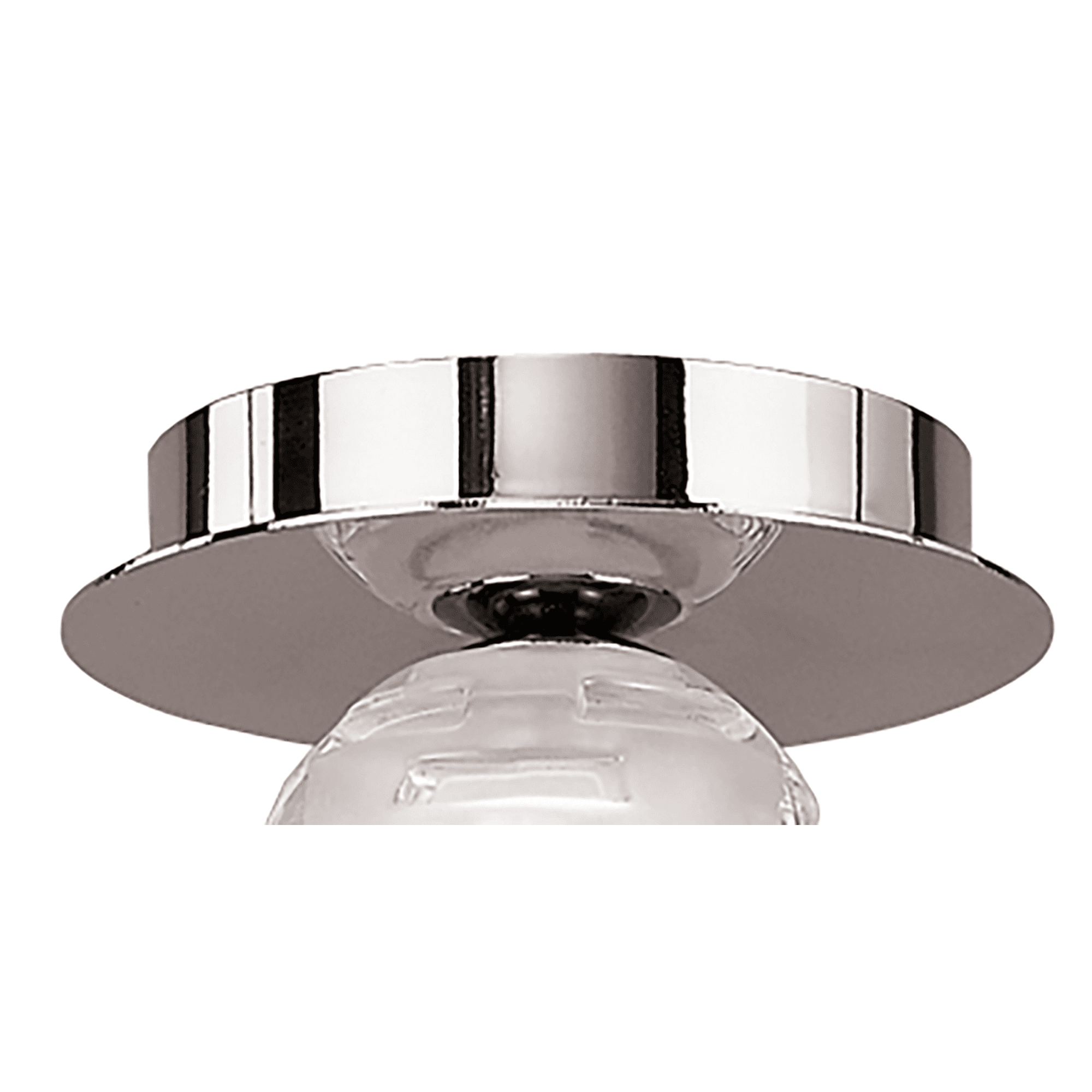 Mantra Dali Single Light Flush Ceiling Fitting - Polished Chrome