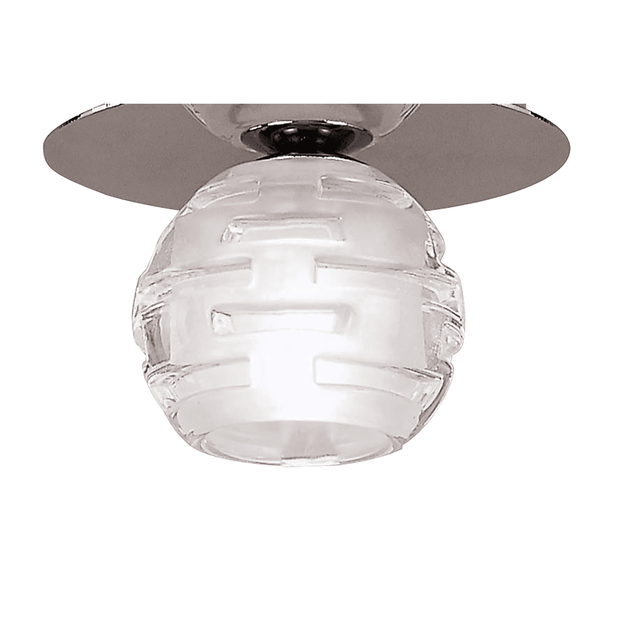 Mantra Dali Single Light Flush Ceiling Fitting - Polished Chrome