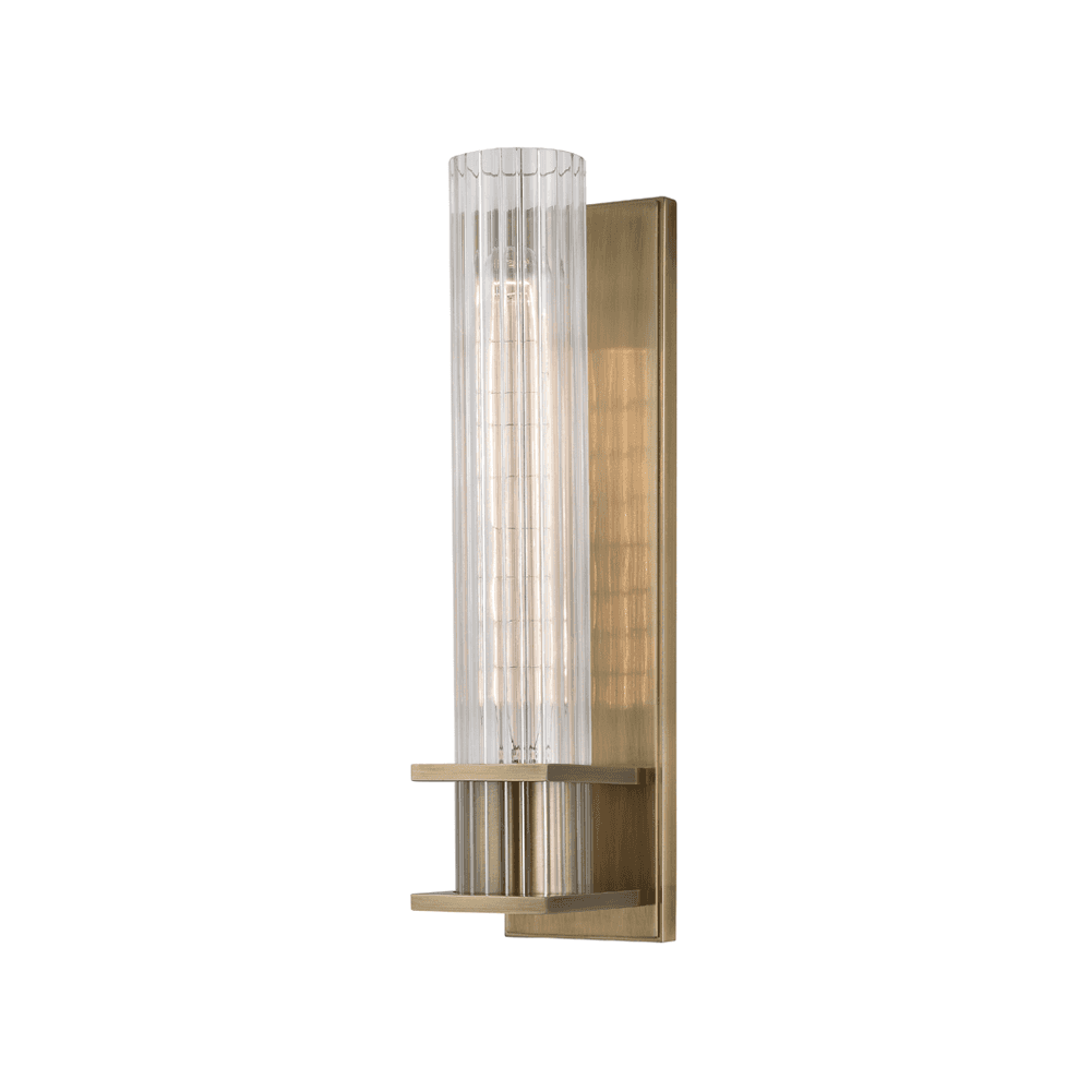 Hudson Valley Sperry 1 Light Wall Sconce Light - Aged Brass