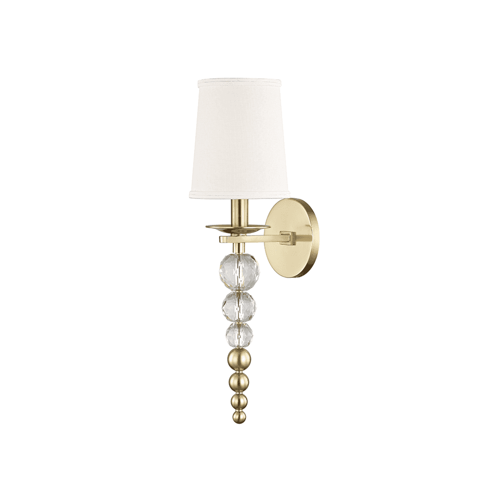 Hudson Valley Persis 1 Light Wall Sconce Light - Aged Brass