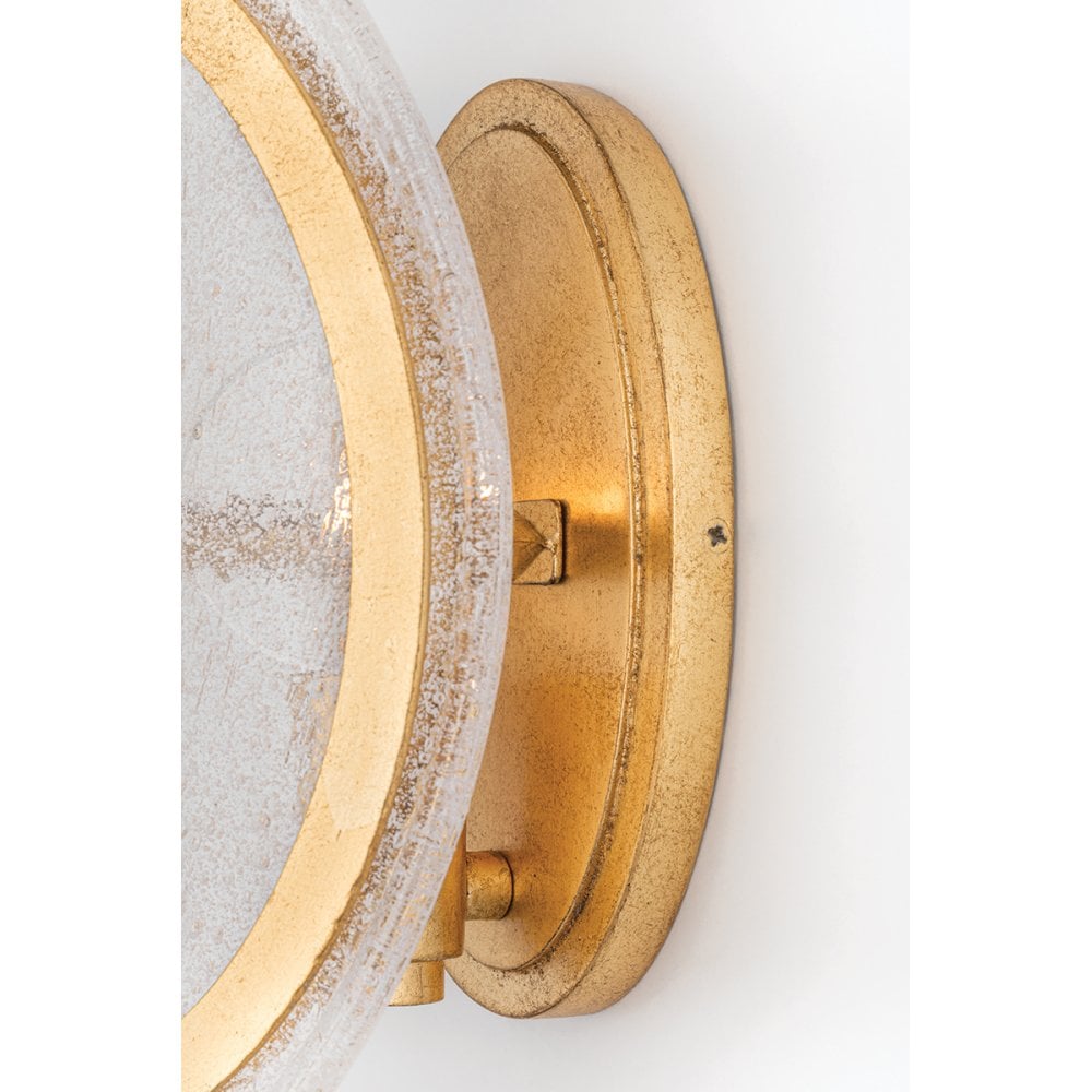 Hudson Valley Danes 1 Light Wall Sconce Light - Vintage Gold Leaf