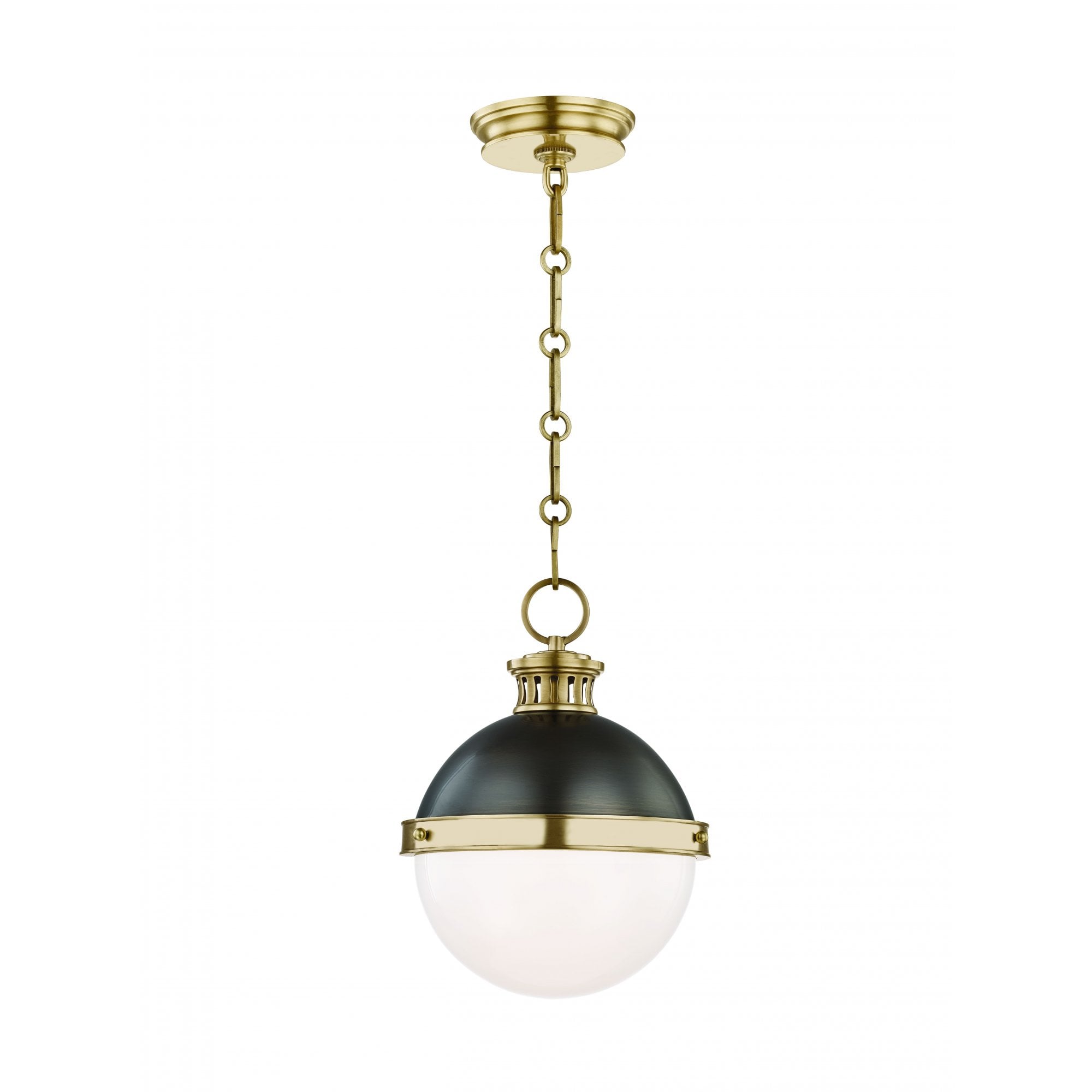 Hudson Valley Latham 1 Light Small Pendant - Aged Distressed Bronze