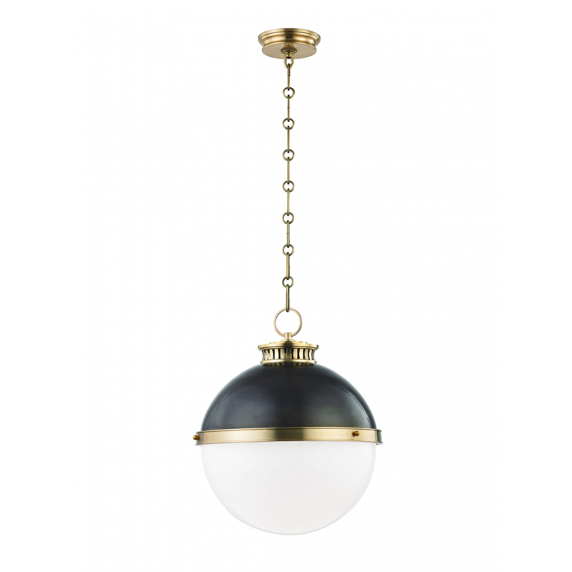 Hudson Valley Latham 1 Light Large Pendant - Aged Distressed Bronze