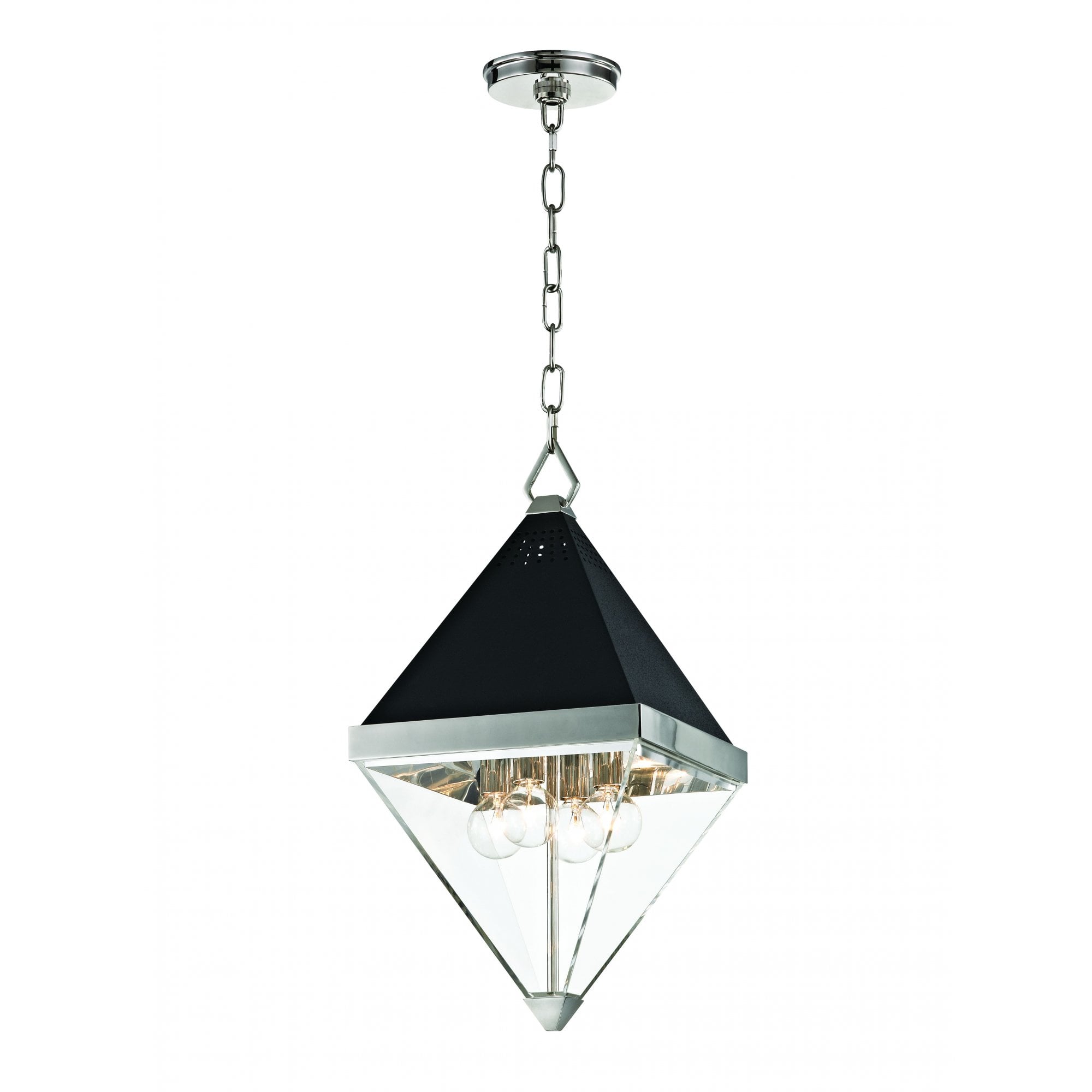 Hudson Valley Coltrane 4 Light Pendant - Polished Nickel