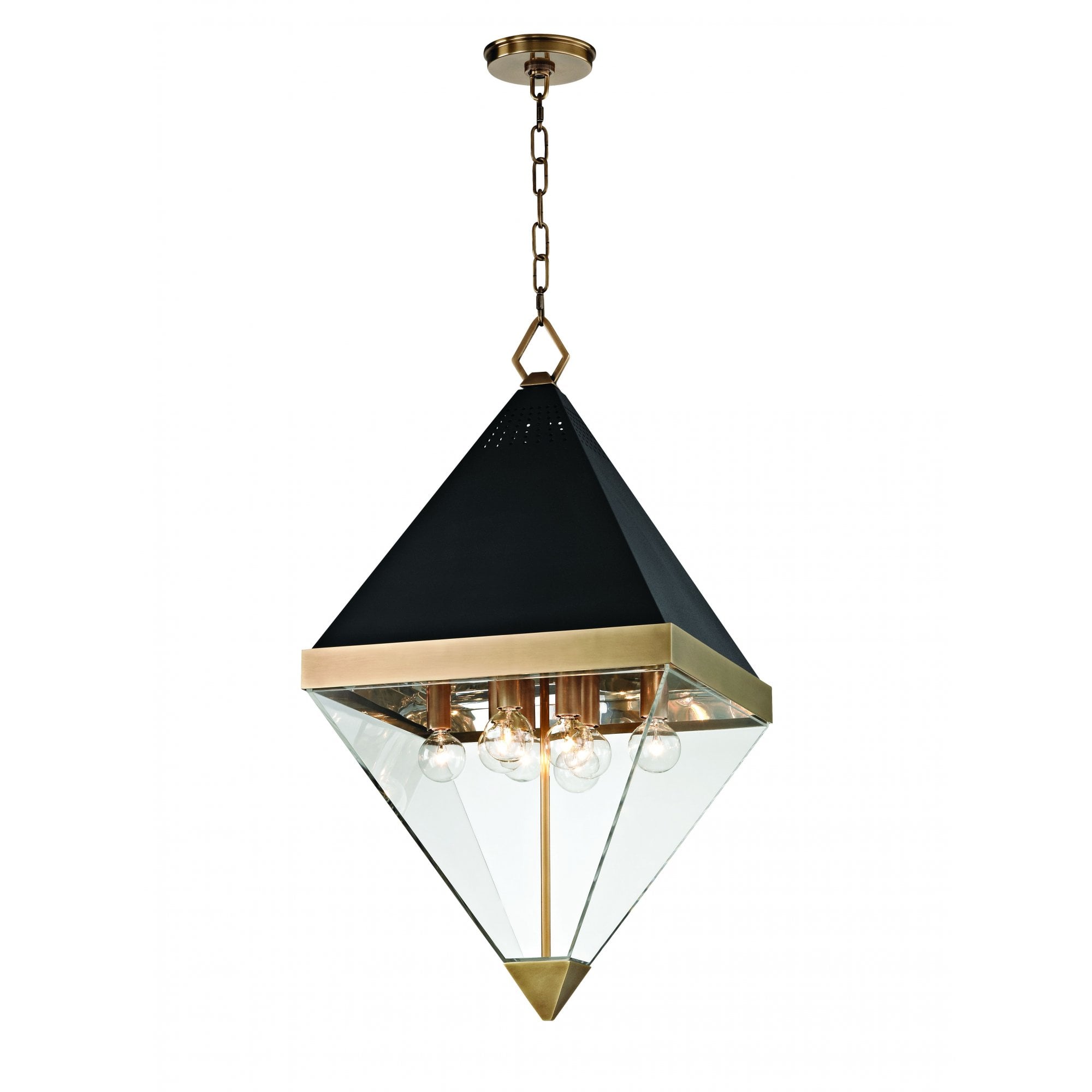Hudson Valley Coltrane 8 Light Pendant - Aged Brass