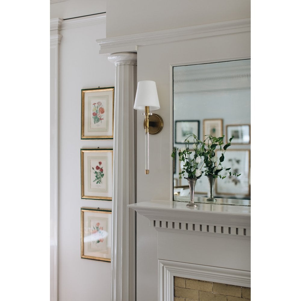 Hudson Valley Blixen 1 Light Wall Sconce Light - Aged Brass