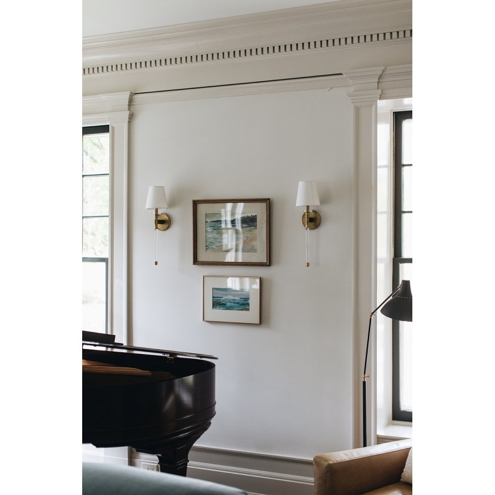 Hudson Valley Blixen 1 Light Wall Sconce Light - Aged Brass