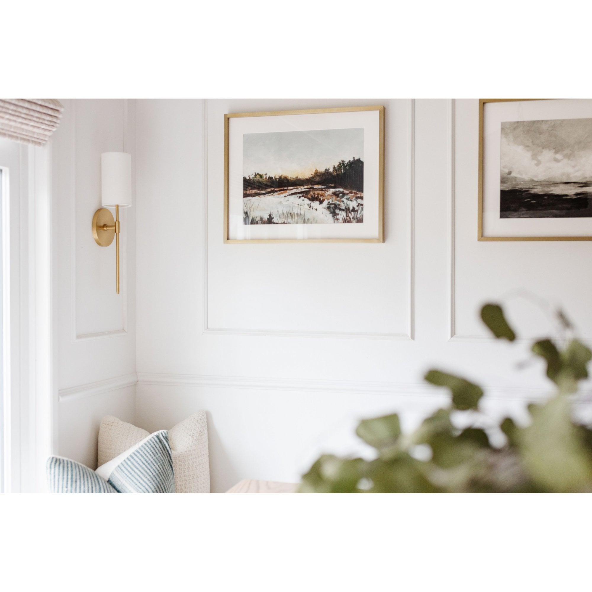 Mitzi Olivia 1 Light Wall Sconce Light - Aged Brass