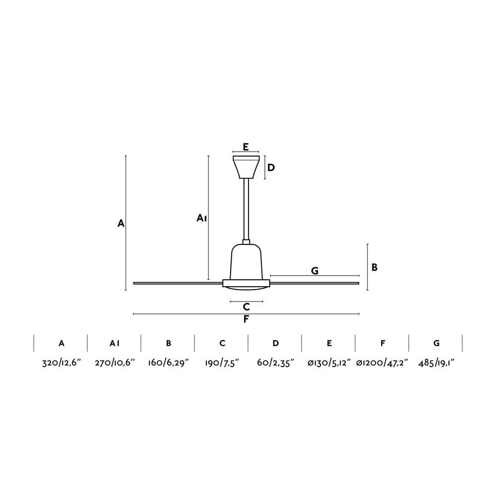 Faro Eco Indus Medium Fan - White