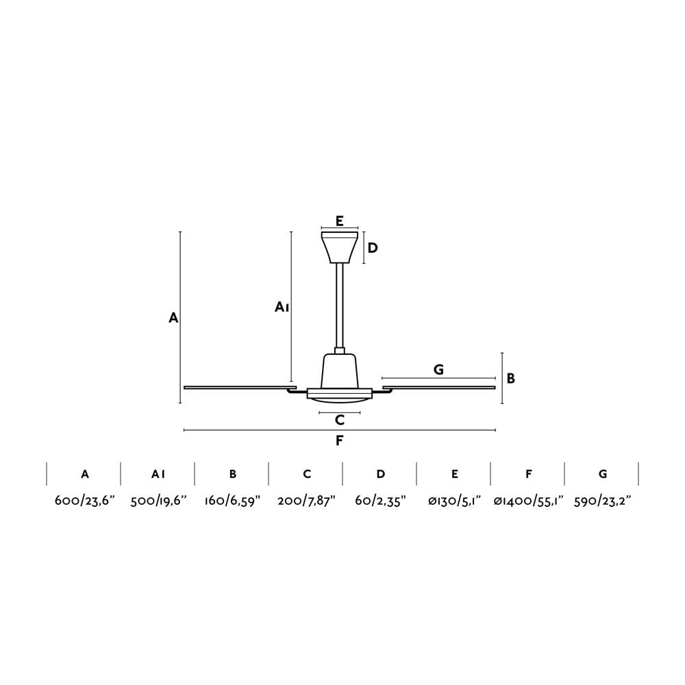 Faro Malvinas Large Fan - Dark Brown