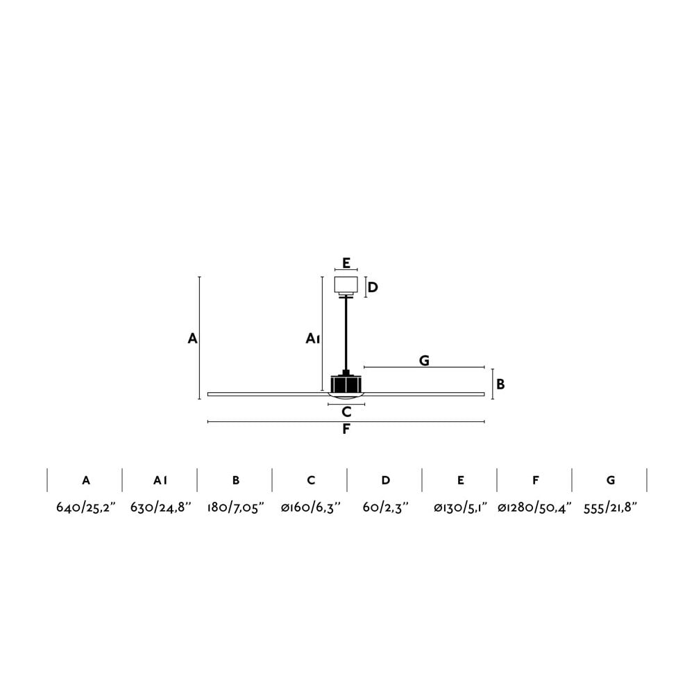 Faro Just Fan Medium Fan - DC Motor - Black & Wood