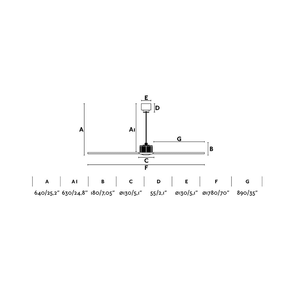 Faro Just Fan XL Fan - DC Motor - Matt Black