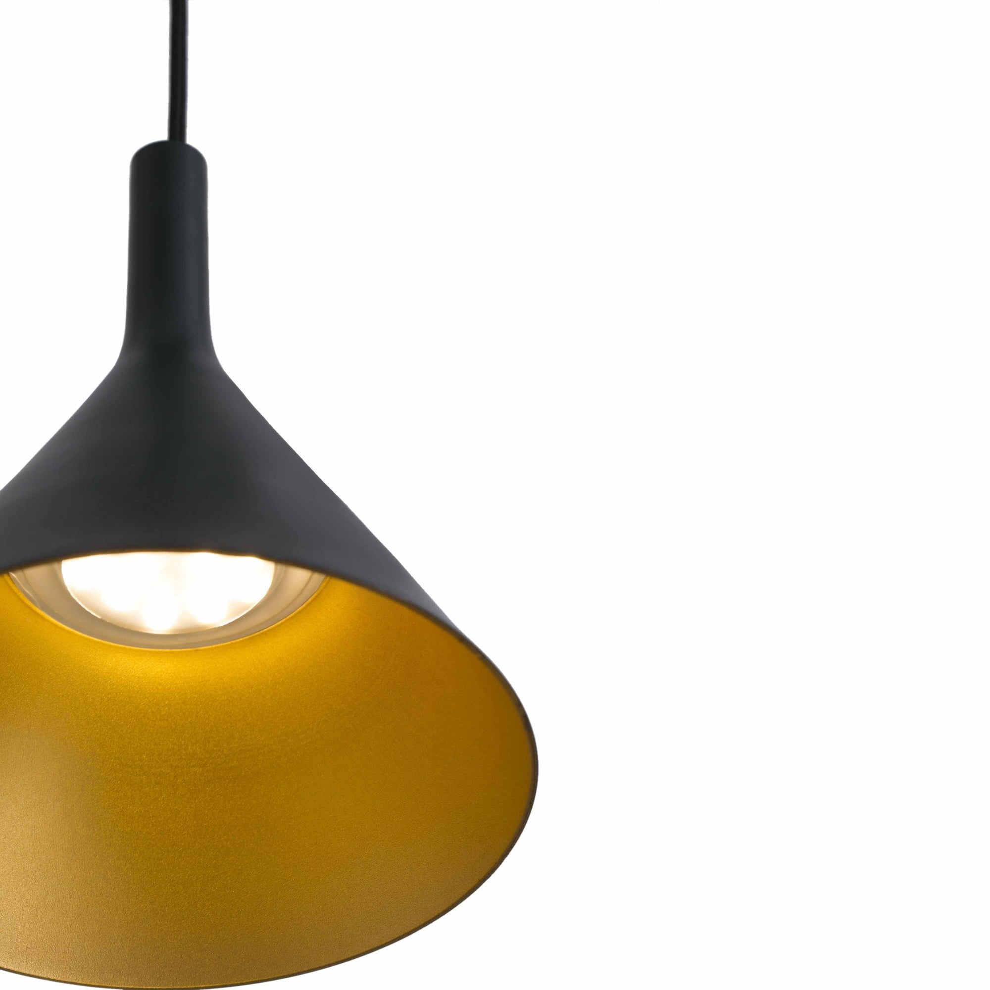 Faro Pam 165 Pendant - Black & Gold