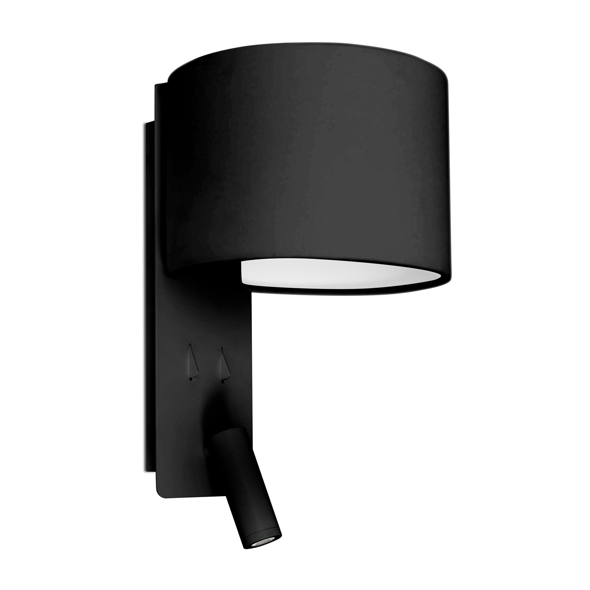 Faro Fold Wall Lamp with Reader - Black
