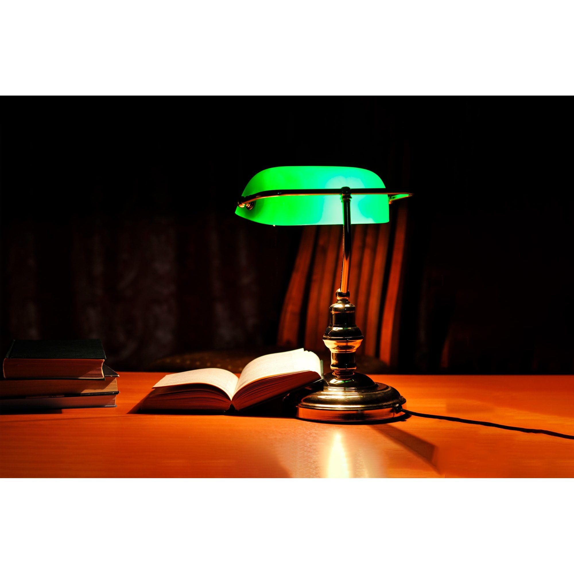 Faro Banker Table Lamp - Old Gold