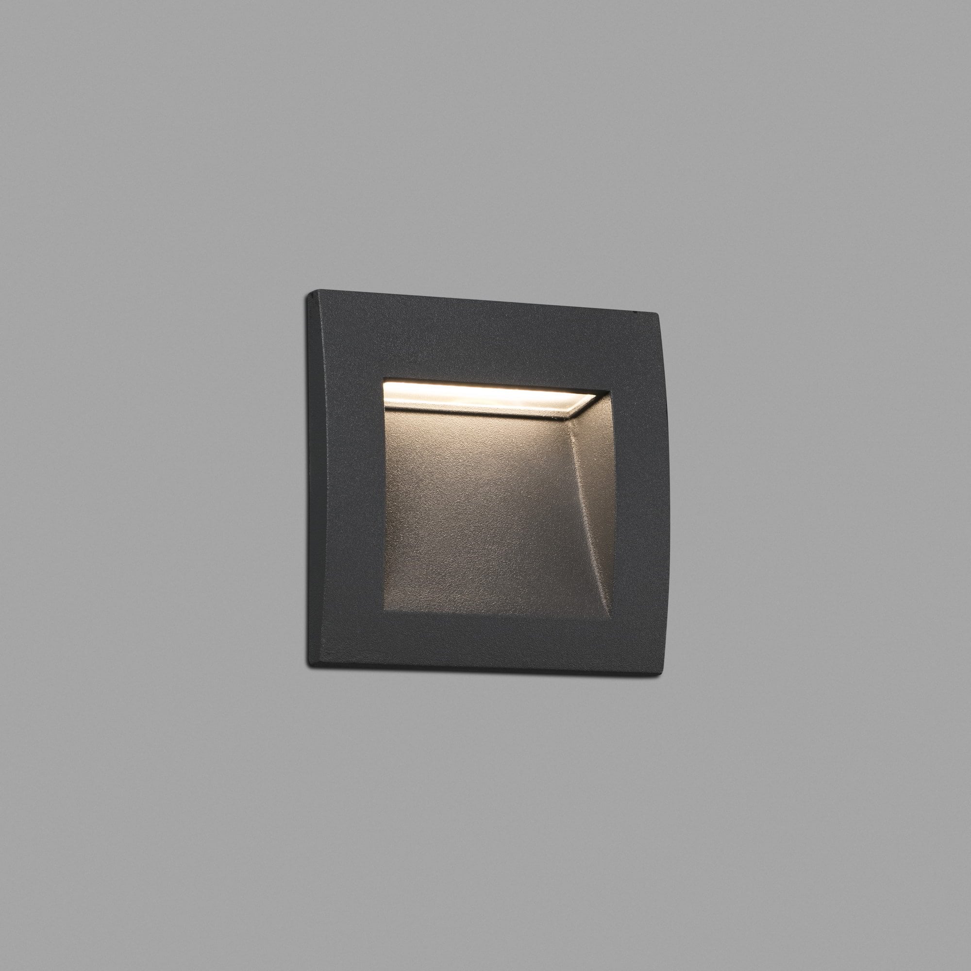Faro Sedna 90 Square Recessed Lamp - Dark Grey