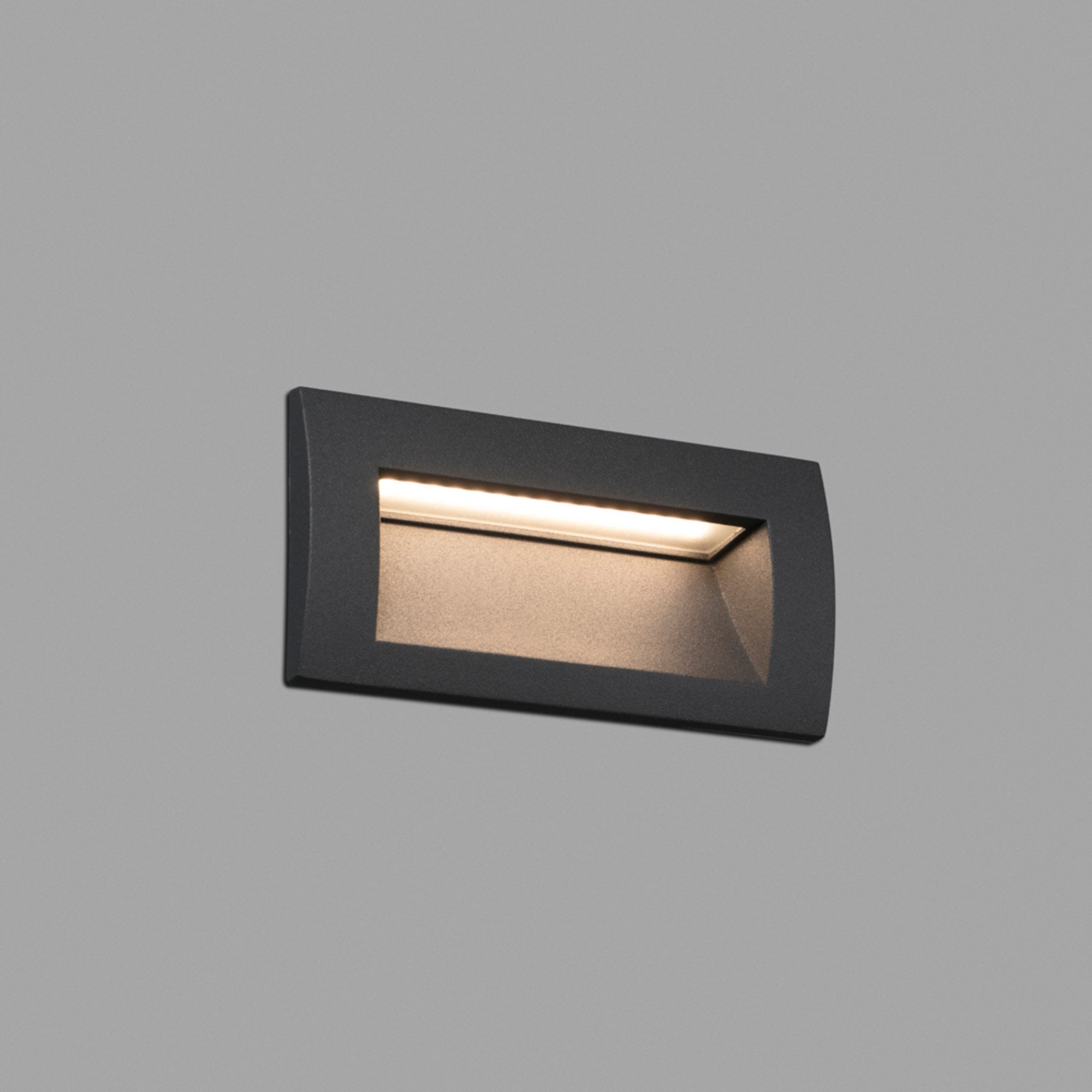 Faro Sedna Rectangular Recessed Lamp - Dark Grey