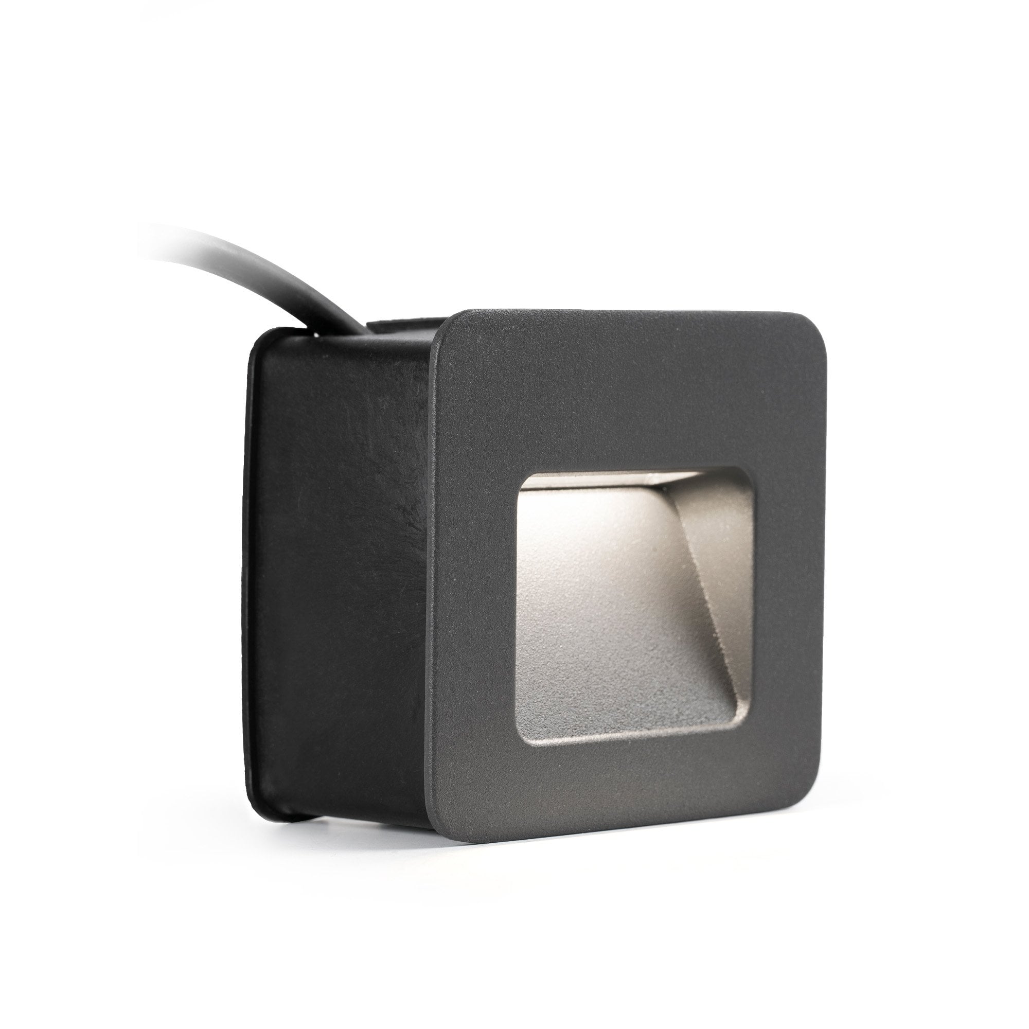 Faro Nase Square Recessed Lamp - Dark Grey