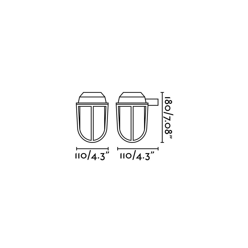 Faro Borda Wall Lamp - Brass