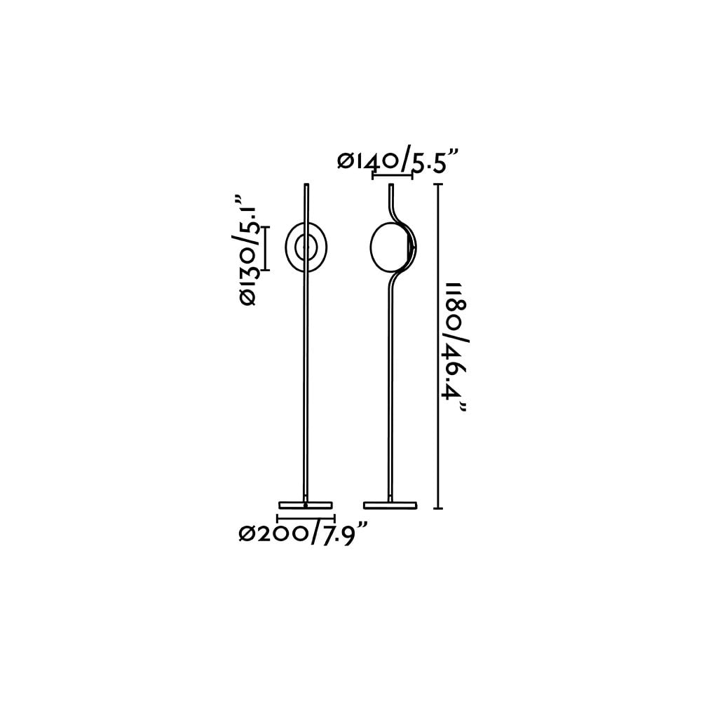 Faro Le Vita Floor Lamp - Gold