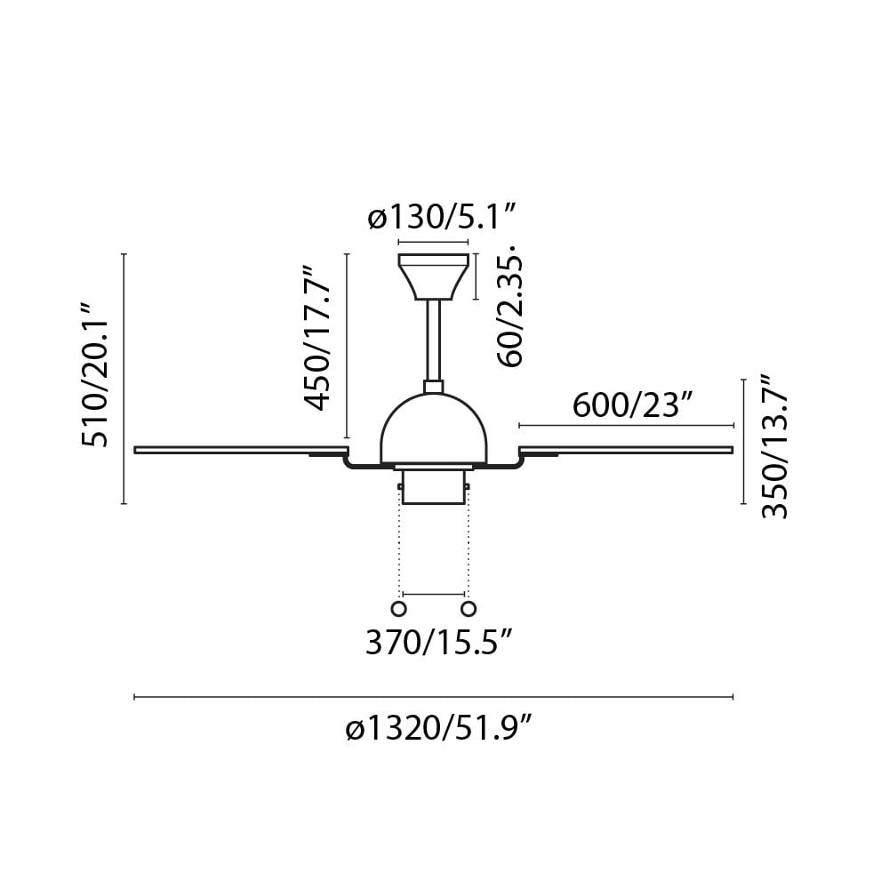 Faro Cuba Large Fan - Old Gold