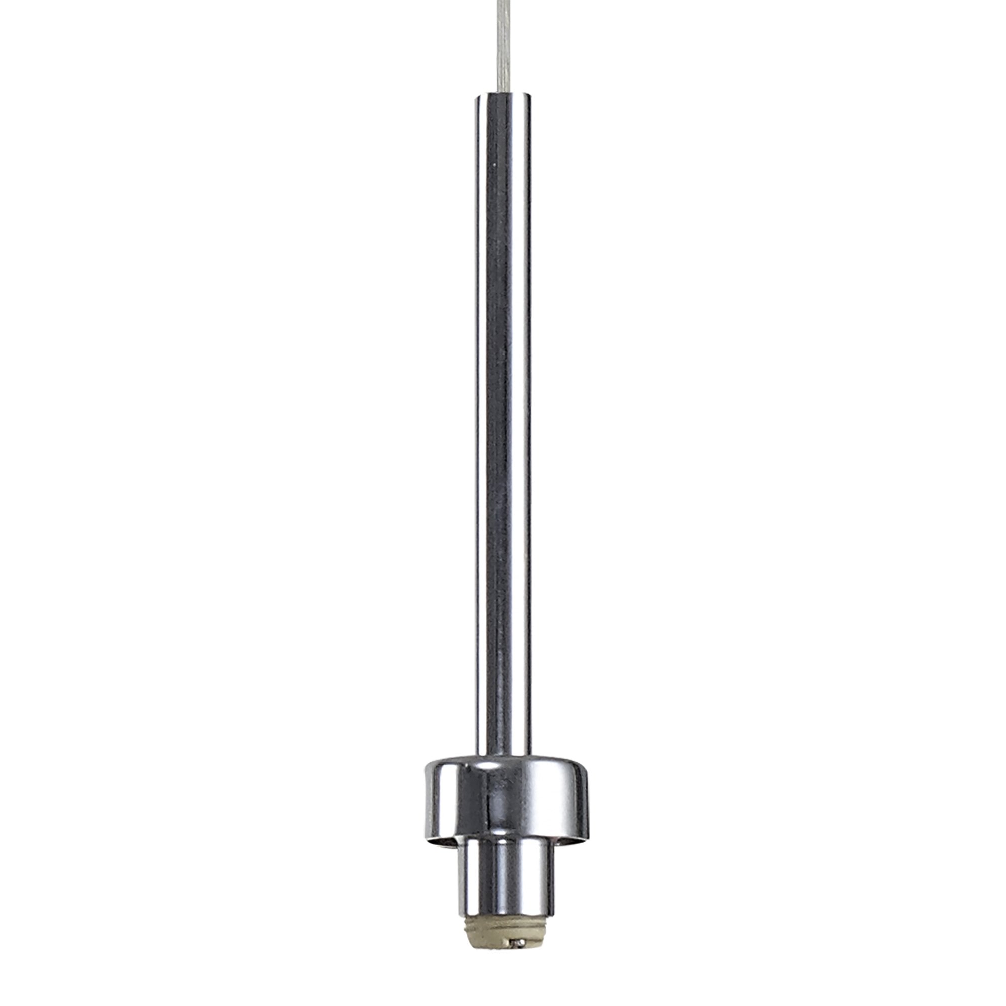 Fabula Tamworth 3 Light Linear Pendant - Round Shades with Inner Frosted Globes - Polished Chrome & Frosted Glass