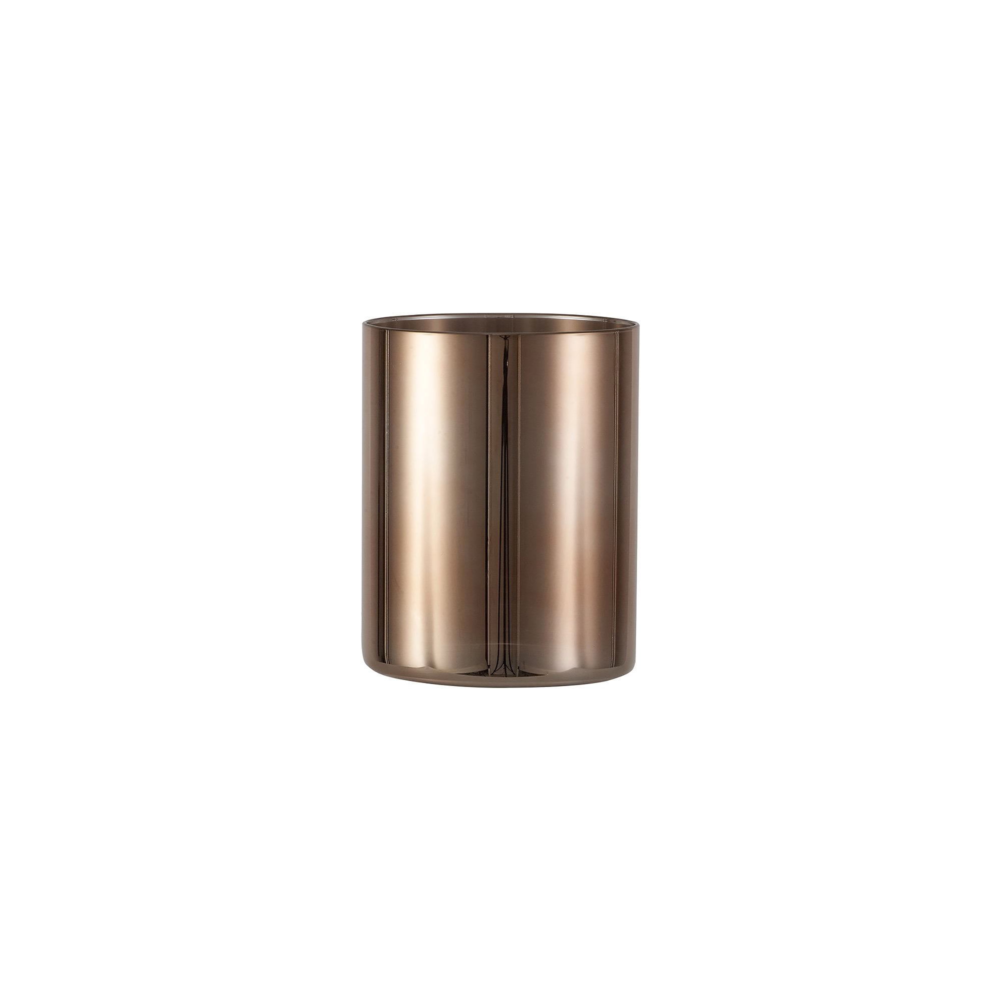 Fabula Tamworth Single Pendant - Medium Cylinder Shade - French Gold & Copper Glass
