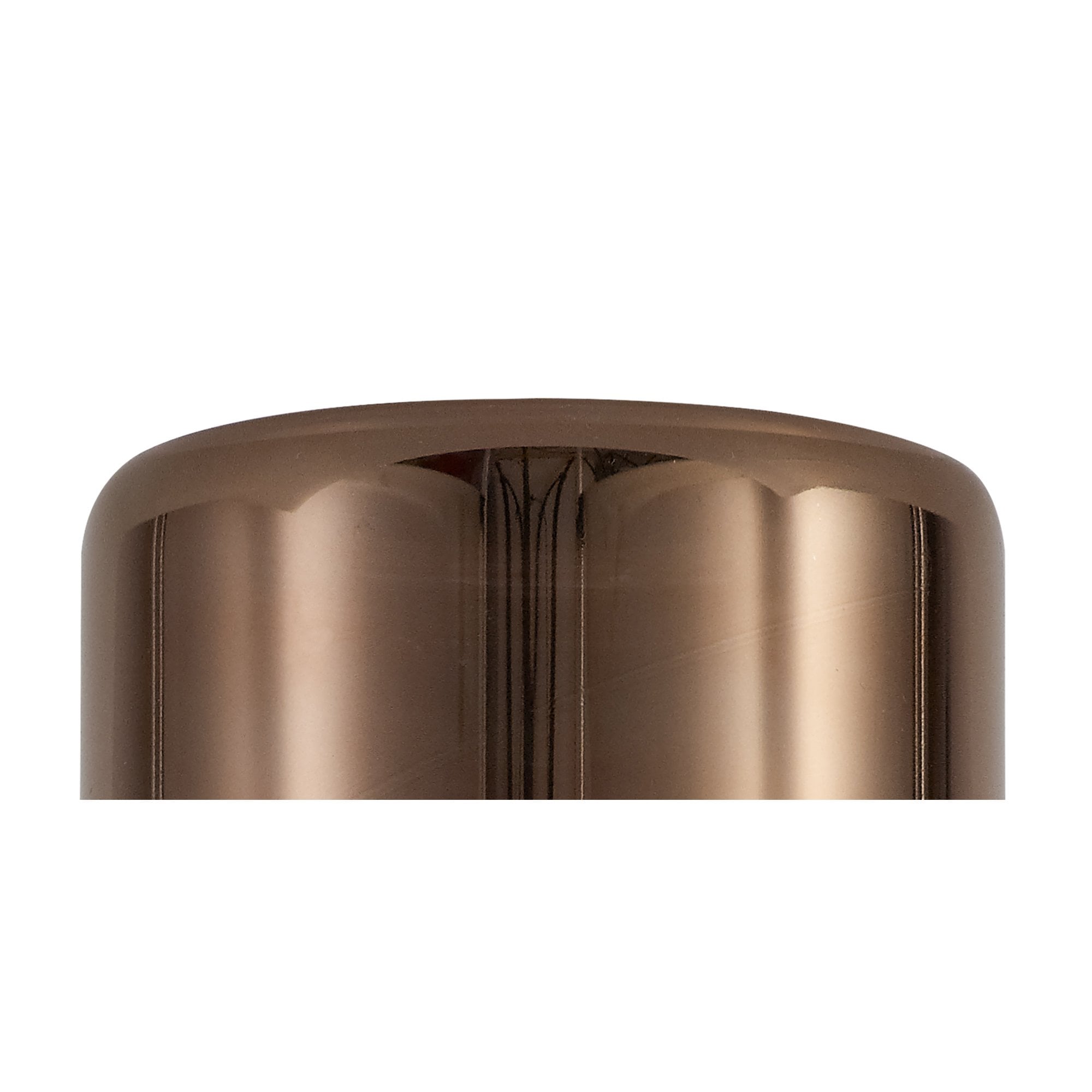 Fabula Tamworth Single Pendant - Tall Cylinder Shade - French Gold & Copper Glass